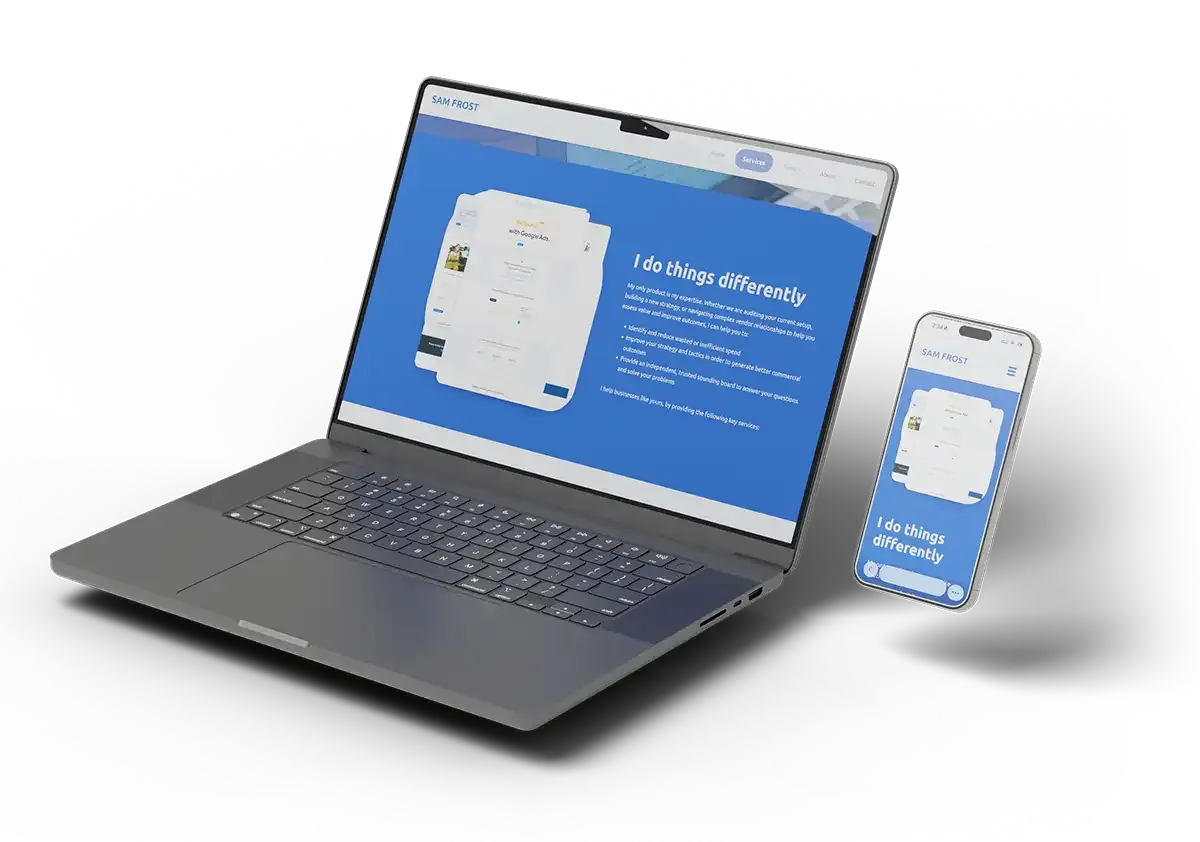 Custom website design for small businesses